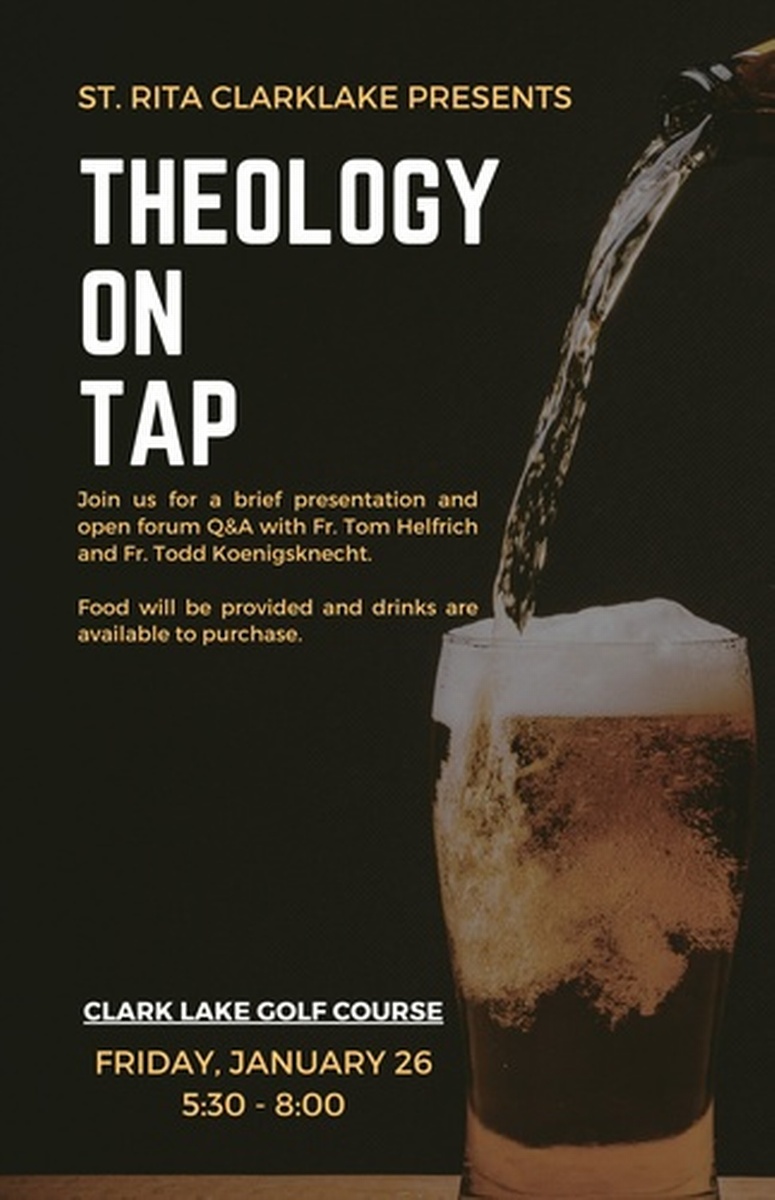 St Rita Catholic Parish Theology On Tap Jan 26 2024